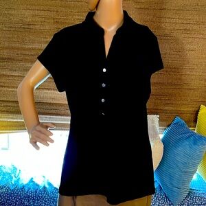 Black Button Down Short Sleeve